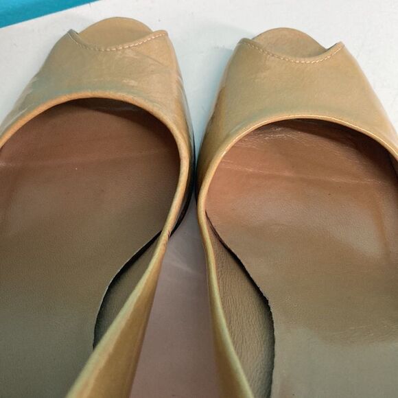 Stuart Weitzman Womens Size 9 Yellow Patent Leather "Nuanna" Shoes 3.5" Wedge - Picture 8 of 14